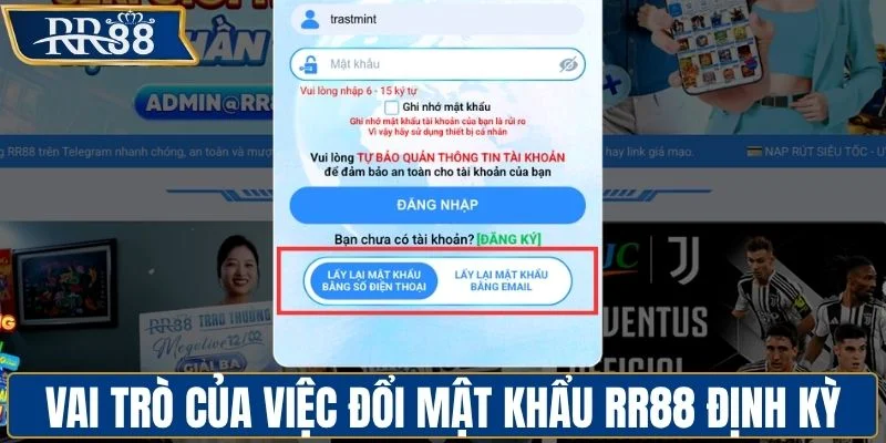 Sử dụng tính năng khôi phục tài khoản